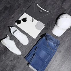 Coupon ✔️ Tee 👚 Shirt Poche 191 Gris Anthracite Blanc de LBO 😀 -France LBO Soldes Boutique lbo 103137 FAB SHALBO 191 TPDT 20200529T103146 05