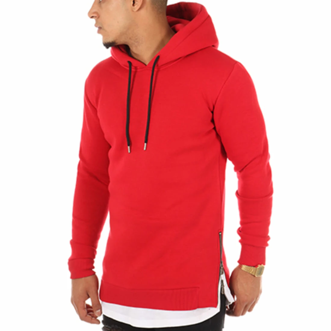 Meilleure vente 🥰 Sweat Capuche Oversize Zip 201 Rouge de LBO 🔔 4 Meilleure vente 🥰 Sweat Capuche Oversize Zip 201 Rouge de LBO 🔔 – Image 2