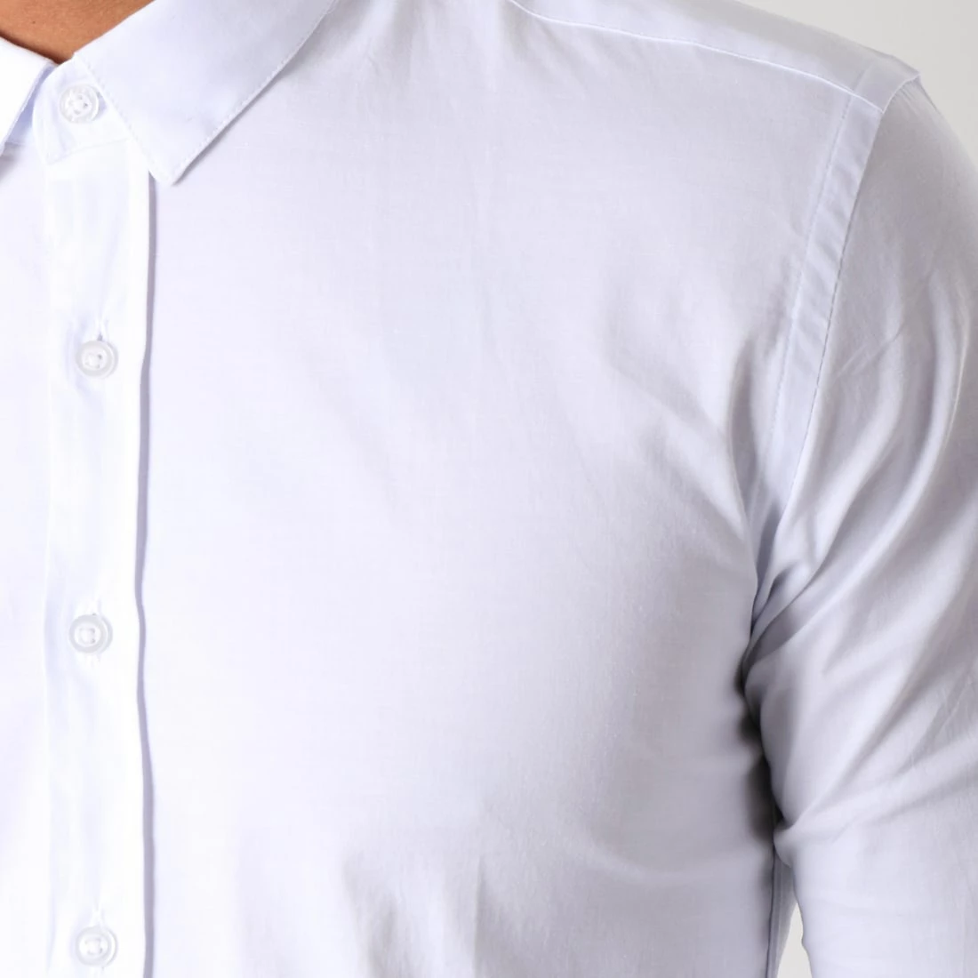 Remise ⭐ Chemise Manches Longues Slim Fit 112 Blanc de LBO 🤩 4 Remise ⭐ Chemise Manches Longues Slim Fit 112 Blanc de LBO 🤩 – Image 2