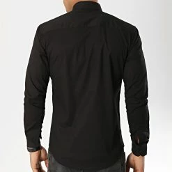 Bon marché 🎁 Chemise Manches Longues Slim Fit 158 Noir de LBO 👍 -France LBO Soldes Boutique lbo 103635 FAB SHALBO 158 20190419T135621 05