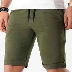 Meilleure vente 🛒 Short Jogging 233 Vert Kaki de LBO 😍