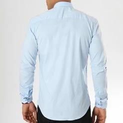 Top 10 🌟 Chemise Manches Longues Slim Fit 294 Bleu Clair de LBO ⌛ -France LBO Soldes Boutique lbo 112277 FAB SHALBO 294 20190419T151037 04