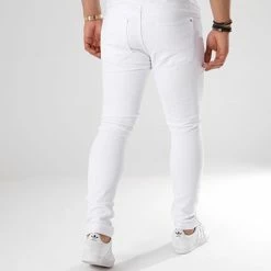 Bon marché 🎉 Jean Skinny LC-B-1 Blanc de LBO 🌟 -France LBO Soldes Boutique lbo 126715 fab lbo lc b 1 white 20180828T174812 05