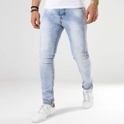 Meilleur prix 🧨 Jean Skinny 72175-1 Denim Bleu Wash de LBO 💯