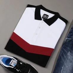 Bon marché 🤩 Polo Manches Courtes Tricolore Retro 427 Noir Blanc Bordeaux de LBO 👍 13 Bon marché 🤩 Polo Manches Courtes Tricolore Retro 427 Noir Blanc Bordeaux de LBO 👍 -France LBO Soldes Boutique lbo 136676 FAB SHALBO 427 20200224T112609 04