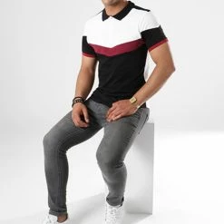 Bon marché 🤩 Polo Manches Courtes Tricolore Retro 427 Noir Blanc Bordeaux de LBO 👍 10 Bon marché 🤩 Polo Manches Courtes Tricolore Retro 427 Noir Blanc Bordeaux de LBO 👍 -France LBO Soldes Boutique lbo 136676 fab shalbo 427 20180903T143417 02