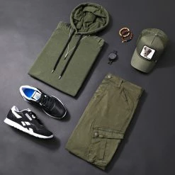 Le moins cher 😍 Sweat Capuche Oversize 407 Vert Kaki de LBO 👏 -France LBO Soldes Boutique lbo 136687 FAB SHALBO 407 TPDT 20200213T162730 06