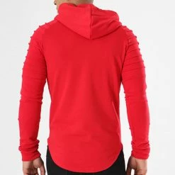 Remise 😉 Sweat Capuche Oversize 410 Rouge de LBO 👏 -France LBO Soldes Boutique lbo 136691 fab shalbo 410 20180903T143417 05