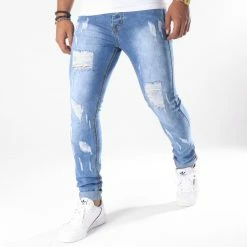 Bon marché 🥰 Jean Skinny LB-054 Denim Bleu Medium de LBO ⭐
