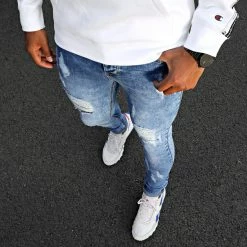 Bon marché 🥰 Jean Skinny LB-054 Denim Bleu Medium de LBO ⭐ -France LBO Soldes Boutique lbo 144467 FAB LBO LB 054 MEDIUMBLUE TPDT 20210825T084929 06