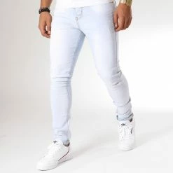 Promo ❤️ Jean Skinny ZD319-1 Bleu Wash de LBO 🎉