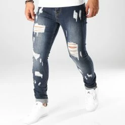 Meilleur prix 🔔 Jean Skinny LB054-8 Bleu Foncé de LBO 👏