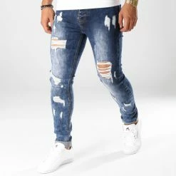 Budget ⌛ Jean Skinny LB054-7 Bleu Medium de LBO 😍