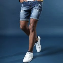 Les meilleures critiques de ⌛ Short Jean Avec Dechirures LB054-B11 Bleu Medium de LBO 🛒 -France LBO Soldes Boutique lbo 165422 FAB LBO LB054 B11 MEDIUM DESTR 20200106T160027 05