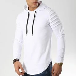 Grosses soldes 🌟 Lot De 2 Sweats Capuche Oversize 616 Noir Et Blanc de LBO 🎉 -France LBO Soldes Boutique lbo 168168 FAB SHALBO 616 20190419T140718 05