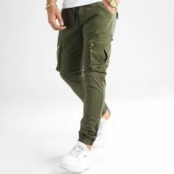 Meilleure affaire ⌛ Pantalon Cargo Skinny Jumbo Khaki de LBO 😍 -France LBO Soldes Boutique lbo 177072 FAB LBO JUMBO KHAKI TPDT 20220722T150103 04