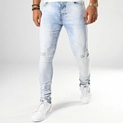 Vente flash ⭐ Jean Skinny 72175-5 Denim Bleu Wash de LBO 😍