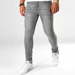 Offres 🌟 Jean Super Skinny Fit ZD319-G Gris de LBO 🔥
