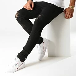 Top 10 🎁 Jean Skinny Avec Déchirures LB054-6 Noir de LBO 👍 -France LBO Soldes Boutique lbo 187768 FAB LBO LB054 6 BLACK 20190807T163815 02