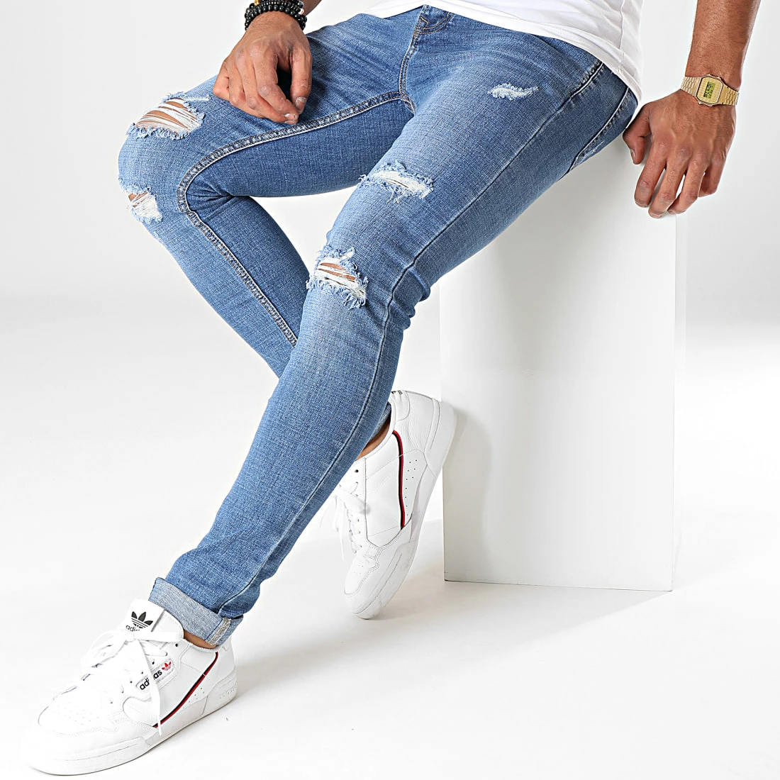 Bon marché 🔥 Jean Skinny B07 Bleu Denim de LBO ❤️ 4 Bon marché 🔥 Jean Skinny B07 Bleu Denim de LBO ❤️ – Image 2