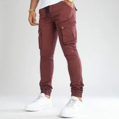 Offres 🌟 Pantalon Cargo Skinny Jumbo Bordeaux de LBO 😀 -France LBO Soldes Boutique lbo 192276 FAB LBO JUMBO BORDEAUX TPDT 20220729T140555 04