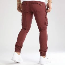 Offres 🌟 Pantalon Cargo Skinny Jumbo Bordeaux de LBO 😀 -France LBO Soldes Boutique lbo 192276 FAB LBO JUMBO BORDEAUX TPDT 20220729T140556 05