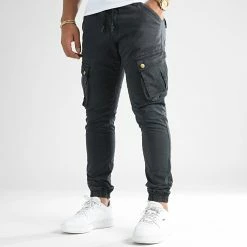 Nouveau 🧨 Pantalon Cargo Skinny Jumbo Bleu Marine de LBO 👍 -France LBO Soldes Boutique lbo 192277 FAB LBO JUMBO NAVY TPDT 20220722T145528 01