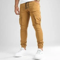 De gros ✔️ Pantalon Cargo Skinny Jumbo Camel de LBO 🎁 -France LBO Soldes Boutique lbo 192279 FAB LBO JUMBO CAMEL TPDT 20220722T150258 01
