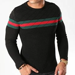 Vente flash 🥰 Pull PU113 Noir de LBO ✔️ -France LBO Soldes Boutique lbo 196072 PU113 BLACK 20190920T144749 04