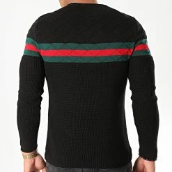 Vente flash 🥰 Pull PU113 Noir de LBO ✔️ -France LBO Soldes Boutique lbo 196072 PU113 BLACK 20190920T144751 05