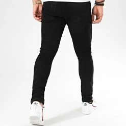Sortie 😀 Jean Skinny Avec Déchirures 72215-B07 Noir de LBO 🎁 -France LBO Soldes Boutique lbo 203017 FAB LBO 72215 B07 BLACK 20191216T154723 04
