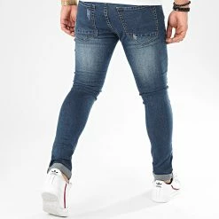 Nouveau 🛒 Jean Skinny Avec Déchirures 72176-2 Bleu Denim de LBO 🧨 -France LBO Soldes Boutique lbo 203018 FAB LBO LB72176 2 20191216T164953 04