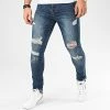 Nouveau 🛒 Jean Skinny Avec Déchirures 72176-2 Bleu Denim de LBO 🧨 -France LBO Soldes Boutique lbo 203018 FAB LBO LB72176 2 20200113T161523 01