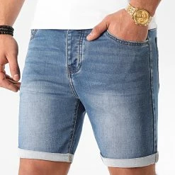 De gros 😉 Short Jean Jogg B1802-2 Bleu Medium de LBO 🥰