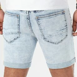 Meilleure affaire 🧨 Short Jean Avec Dechirures BB006 Bleu Clair de LBO ❤️ -France LBO Soldes Boutique lbo 204801 FAB LBO BB006 LIGHT LIGHTDESTR 20191217T152324 04