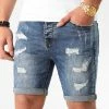 Budget ⌛ Short Jean Avec Dechirures B77005 Bleu Medium de LBO 💯 -France LBO Soldes Boutique lbo 204810 FAB LBO B77005 MEDIUM DESTR 20200217T135249 01