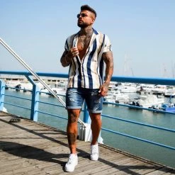 Budget ⌛ Short Jean Avec Dechirures B77005 Bleu Medium de LBO 💯 -France LBO Soldes Boutique lbo 204810 FAB LBO B77005 MEDIUM DESTR 20210616T140816 05