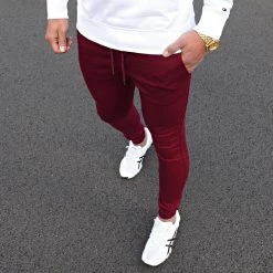 Remise 🛒 Jogger Pant Super Skinny 810 Bordeaux de LBO 😍 -France LBO Soldes Boutique lbo 206331 FAB SHALBO 810 TPDT 20201119T133905 06