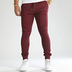 Remise 🛒 Jogger Pant Super Skinny 810 Bordeaux de LBO 😍 -France LBO Soldes Boutique lbo 206331 FAB SHALBO 810 TPDT 20220729T114950 03