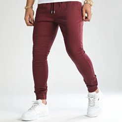 Remise 🛒 Jogger Pant Super Skinny 810 Bordeaux de LBO 😍