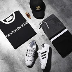 Promo 🤩 Short Jogging Tricolore 1059 Noir Anthracite Blanc de LBO 😍 -France LBO Soldes Boutique lbo 211307 FAB SHALBO 1059 20200507T134752 05