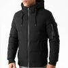 Promo 🎉 Doudoune Capuche Poche Bomber Noir de LBO 👏 -France LBO Soldes Boutique lbo 220714 FAB LBO 1005 BL 16 NOIR 20200929T153558 03