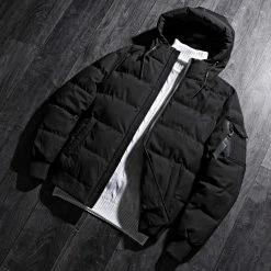 Promo 🎉 Doudoune Capuche Poche Bomber Noir de LBO 👏 -France LBO Soldes Boutique lbo 220714 FAB LBO 1005 BL 16 NOIR 20201008T152616 05