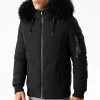 Promo 🎉 Doudoune Capuche Poche Bomber Avec Fourrure Noir de LBO 👏 -France LBO Soldes Boutique lbo 220715 FAB LBO 1005 BL 17 NOIR NOIR 20200929T153618 03