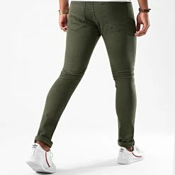 De gros 🧨 Jean Skinny Avec Déchirures LB054K20 Khaki de LBO 💯 -France LBO Soldes Boutique lbo 221360 FAB LBO LB054K20 KAKIDENIM 20200813T150735 04