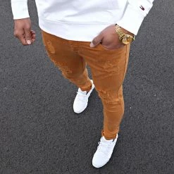 Vente flash 🤩 Jean Skinny Avec Déchirures LB054C20 Camel de LBO 🛒 -France LBO Soldes Boutique lbo 221361 FAB LBO LB054C20 CAMELDENIM 20201119T133936 06