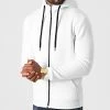 De gros 🧨 Sweat Zippé Capuche 1136 Blanc de LBO 😀 -France LBO Soldes Boutique lbo 224845 FAB SHALBO 1136 20200812T155318 01