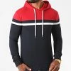 Sortie 👍 Sweat Capuche Tricolore 1272 Rouge Blanc Bleu Marine de LBO 🛒 -France LBO Soldes Boutique lbo 225842 FAB SHALBO 1272 20200818T154149 01