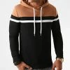 Promo 🎉 Sweat Capuche Slim Fit Tricolore 1273 Camel Blanc Noir de LBO 🔔 1 Promo 🎉 Sweat Capuche Slim Fit Tricolore 1273 Camel Blanc Noir de LBO 🔔 -France LBO Soldes Boutique lbo 225843 FAB SHALBO 1273 20200901T140240 01