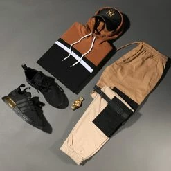 Promo 🎉 Sweat Capuche Slim Fit Tricolore 1273 Camel Blanc Noir de LBO 🔔 12 Promo 🎉 Sweat Capuche Slim Fit Tricolore 1273 Camel Blanc Noir de LBO 🔔 -France LBO Soldes Boutique lbo 225843 FAB SHALBO 1273 20210104T114336 04